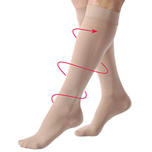 Alternate image for Jobst Women's Opaque Closed Toe Very Firm Compression Knee High Stockings