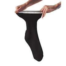 Alternate Image 4 for Caresox® 100% Cotton Unisex Wide Calf Ultra-Dry Crew Socks