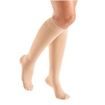 Support Plus Women's Opaque Closed Toe Firm Compression Knee High Stockings