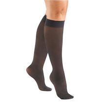 Alternate image for Support Plus Women's Sheer Closed Toe Mild Compression Knee High Stockings