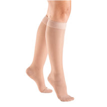 Alternate Image 3 for Support Plus Women's Sheer Closed Toe Moderate Compression Knee High Stockings