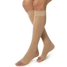 Alternate image for Jobst Women's Ultrasheer Open Toe Moderate Compression Knee High Stockings