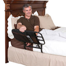 Alternate Image 3 for Ez Adjustable Bed Rail - Safety Hand Rails Pivot Down