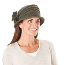 Alternate Image 2 for 100% Wool Packable Cloche Hat