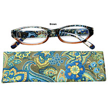 Alternate image Paisley High Powered Reading Glasses with Spring Hinges for Women