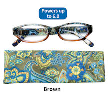 Alternate image Paisley High Powered Reading Glasses with Spring Hinges for Women