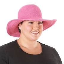 Alternate image UPF 50+ Packable Wide Brim Crochet Sun Hat