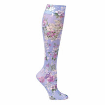Alternate image for Celeste Stein Women's Printed Closed Toe Wide Calf Moderate Compression Knee High Stockings
