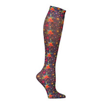 Alternate Image 1 for Celeste Stein® Women's Printed Closed Toe Compression Knee High Stockings