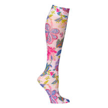 Alternate Image 2 for Celeste Stein® Women's Printed Closed Toe Compression Knee High Stockings