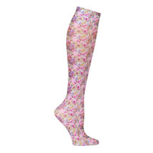 Celeste Stein Women's Printed Closed Toe Compression Knee High Stockings