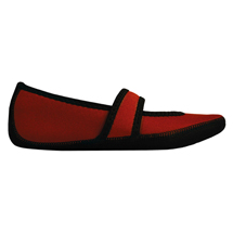 Alternate Image 2 for NuFoot Mary Jane Indoor Slippers Stretch with Non Slip Soles