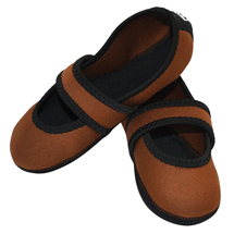 Alternate Image 5 for Nufoot Mary Jane Indoor Slippers Stretch with Non Slip Soles