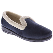 Spring Step Isla Loafer-Style Slippers - Navy