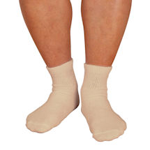 Alternate Image 1 for Men's Wide Calf Diabetic Quarter Crew Socks - 3 Pack