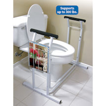 Alternate Image 1 for Toilet Safety Frame Support with Padded Handrails - Supports up to 300 lbs.