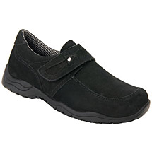 Drew®  Antwerp Women's Slip-On Shoes-Black Nubuck