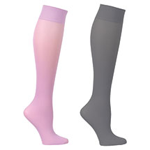 Alternate image Celeste Stein Women's Opaque Closed Toe Wide Calf Firm Compression Trouser Socks - 2 Pack