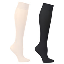 Alternate image for Celeste Stein Women's Opaque Closed Toe Firm Compression Trouser Socks - 2 Pack
