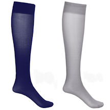Alternate Image 7 for Women's Opaque Closed Toe Firm Compression Trouser Socks - 2 Pack
