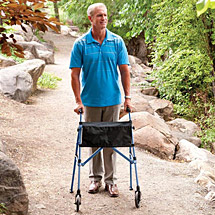 Alternate image for Fold N Go Compact Walker with Adjustable Height 32" to 38"
