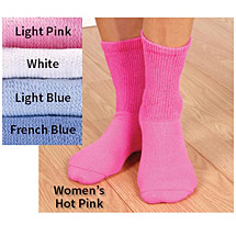Alternate Image 1 for Women's Wide Calf Crew Socks - 3 Pack