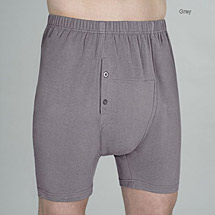 Alternate image for Wearever Men's Light/Moderate Washable Incontinence Boxer Briefs 