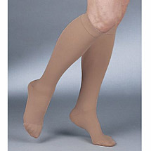 Alternate image for Support Plus Women's Opaque Closed Toe Petite Height Firm Compression Knee High Stockings