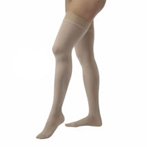 Jobst® Women's Opaque Closed Toe Very Firm Compression Thigh High Stockings