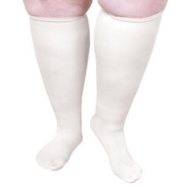 Alternate Image 5 for Sheer Closed Toe Extra Wide Calf Moderate Compression Knee High Socks