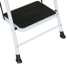 Alternate image for Support Plus Folding 3-Step Safety Step Ladder - Padded Side Handrails & Attachable Tool Pouch Caddy