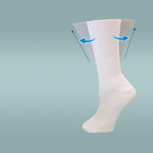 Alternate image Unisex Diabetic Crew Socks with Gel Pad