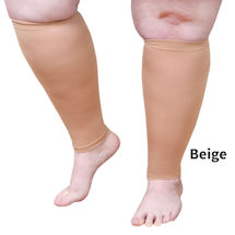 Alternate Image 3 for Opaque Open Toe Extra Wide Calf Moderate Compression Knee High Calf Sleeve - 1 Pair