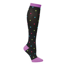 Alternate image Women's Closed Toe Mild Compression Knee High Fun Knit Socks