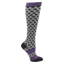 Alternate Image 9 for Women's  Closed Toe Wide Calf Mild Compression Knee High Fun Knit Socks