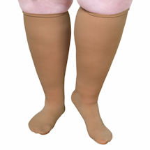 Alternate image Opaque Closed Toe Petite Height Extra Wide Calf Moderate Compression Knee High Socks