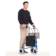 Alternate image for Support Plus Deluxe 3 Wheel Rollator with Storage 