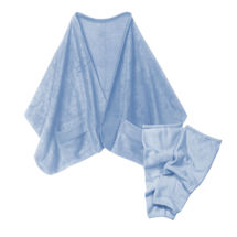 Alternate image Fleece Pocket Shawl and Regular Leg Warmers Light Blue
