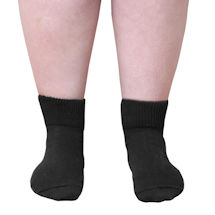 Alternate Image 1 for Unisex Wide Calf Bariatric Diabetic Quarter Crew Socks