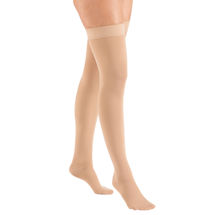 Alternate image for Support Plus® Women's Opaque Closed Toe Firm Compression Thigh High Stockings