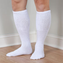 Alternate Image 9 for Men's Extra Wide Calf Diabetic Knee High Socks