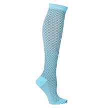 Support Plus® Unisex Moderate Compression Knee High Socks - Diamond Block