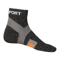 Alternate image Wool Foot Comfort Unisex Mild Compression Diabetic Quarter Crew Socks