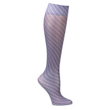 Alternate Image 7 for Celeste Stein® Women's Printed Closed Toe Firm Compression Knee High Stockings
