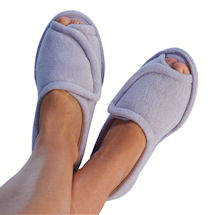 Alternate image Women's Terry Cloth Comfort Slippers - Lilac