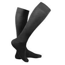Alternate Image 1 for Truform® Travel Unisex Regular Calf Moderate Compression Knee High Socks