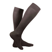 Alternate Image 2 for Truform® Travel Unisex Regular Calf Moderate Compression Knee High Socks