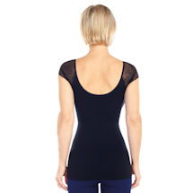Alternate Image 3 for Seamless Shaping Tee with Lace Sleeves