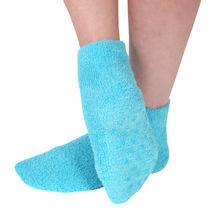 Alternate Image 9 for Women's Ankle Length Non-skid Cozy Gripper Socks - 5 Pack
