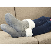 Alternate image Huggle&#8482; Slipper Socks - Grey